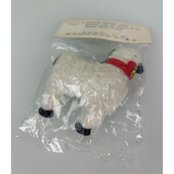 Vintage Thai Country Trim Christmas Sheep Alpaca Tree Ornament NIP Holiday Decor - Picture 6 of 9
